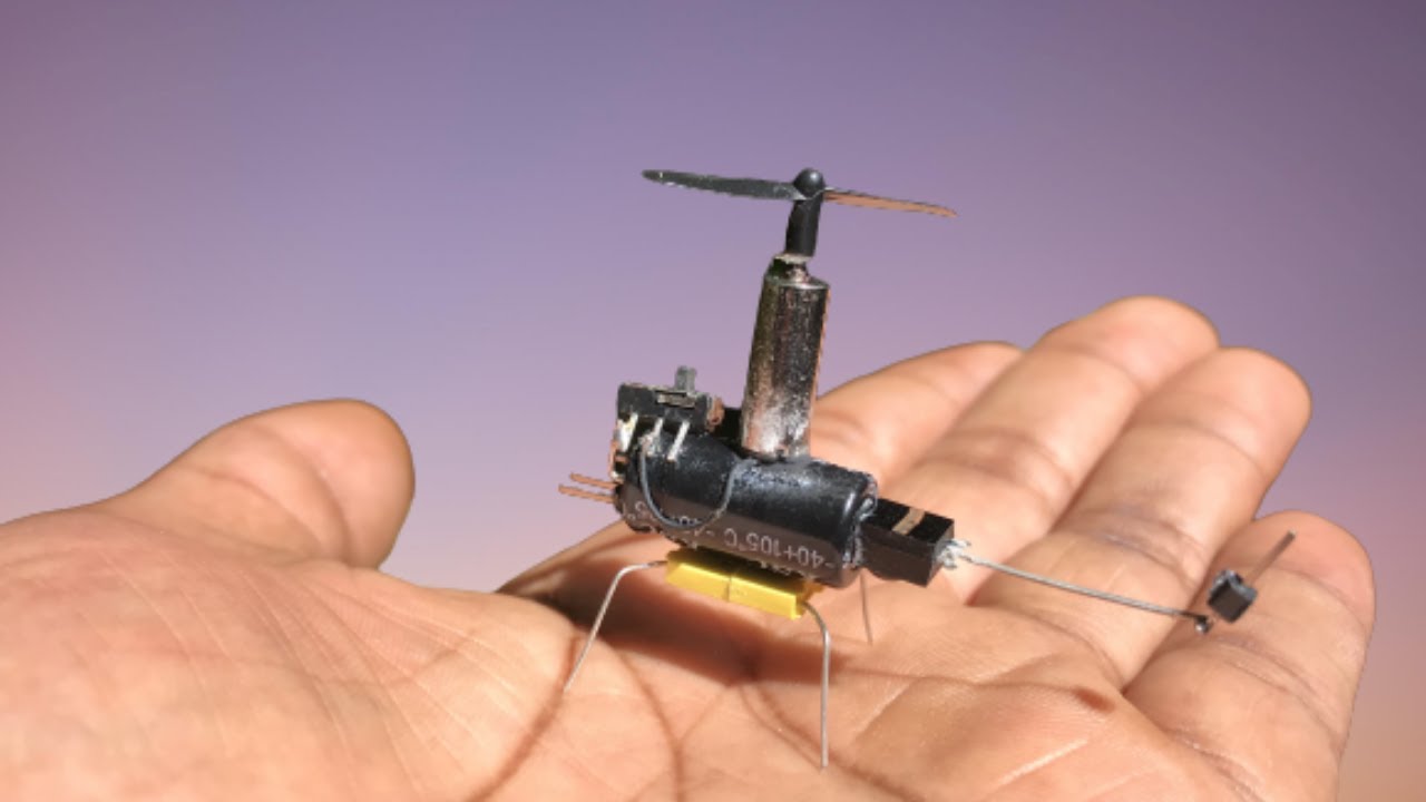 Comment Faire une Micro Hélicoptère - Bricolage Maison - YouTube