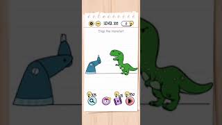Brain Test Level 331 stop this monster Walkthrough Solution
