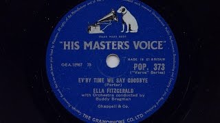 Ella Fitzgerald &#39;Ev&#39;ry Time We Say Goodbye&#39;  1957 78 rpm