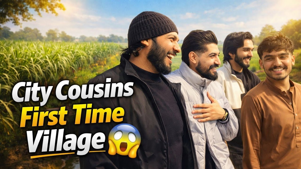 Islamabad Cousins Ka Pehla Gaon Visit 😱 | Ganne , Nahar Aur… Main Khaalay Mein Gir Gaya 😂