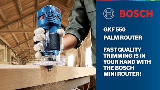 Bosch GKF 550 Palm Router | Professional Woodworking Tools | 550W Motor
