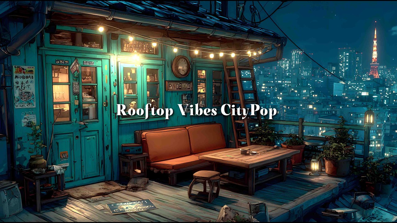 City Pop Hip Hop Beats 🎧 Chill Urban Rooftop Vibes & Retro Japanese City Ambience 🌃 Lofi Study