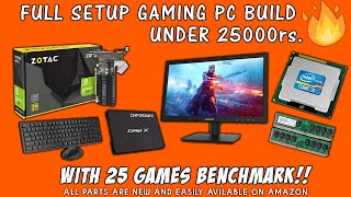 [Hindi] Rs 25000/- Full Setup Gaming and Video Editing PC build in 2021| i5,8gb ram,gt 710,120GB SSD