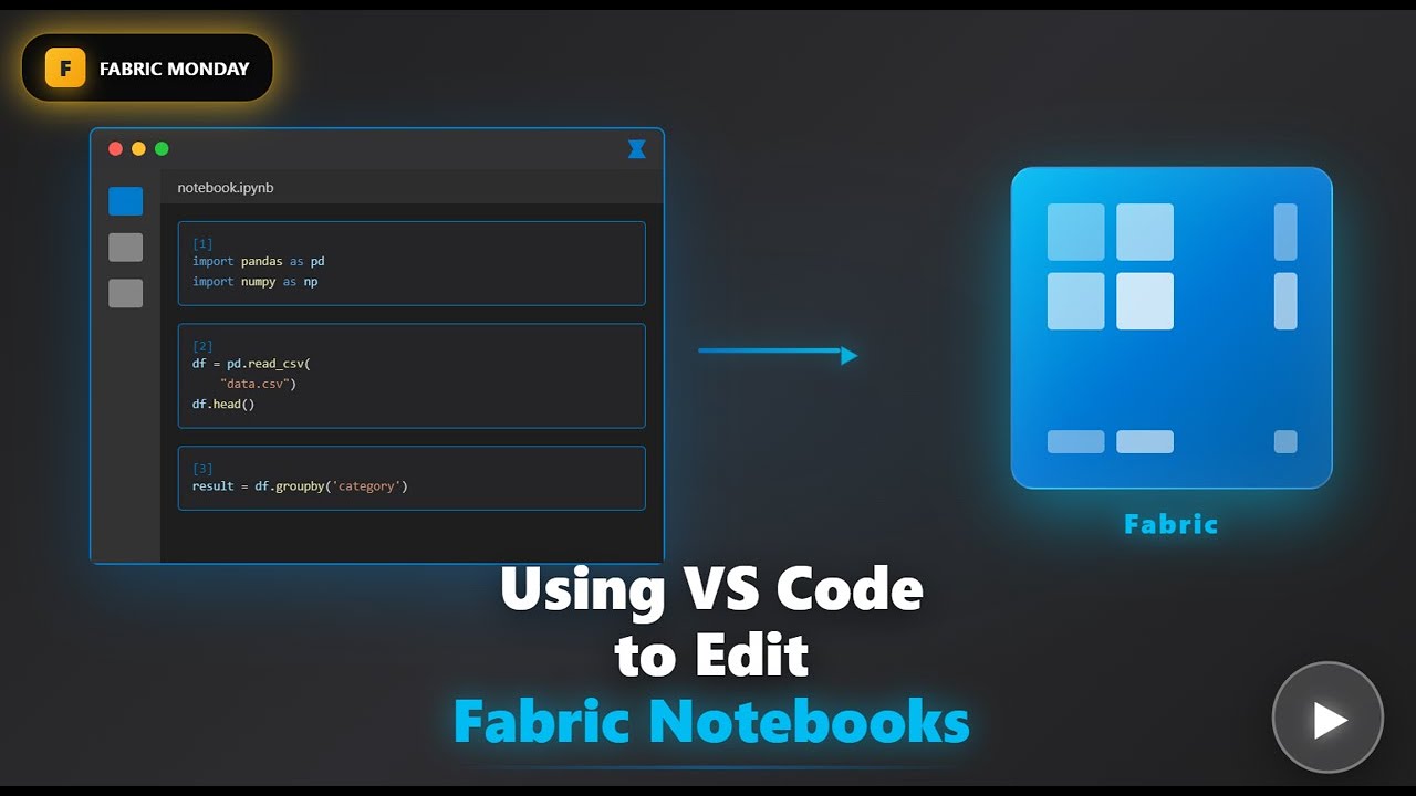How To Create A Notebook In Vs Code Fabric Monday 13: Using VS Code to edit notebooks - YouTube
