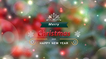 Clean simple Christmas Celebration PowerPoint template