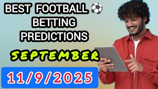 Football Predictions for today 11/9/2025, soccer tips predictions | betting tips #footballprediction