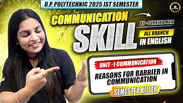 barriers in comunication lec 1 English Polytechnic 1st sem latest syllabus 2025 #astechnic