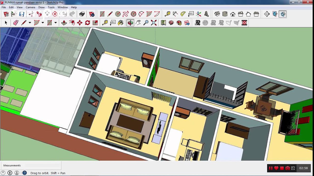 105 Denah Rumah Minimalis Panjang Kebelakang Gambar Desain Rumah