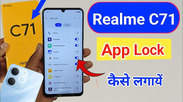 How to set app lock in Realme c71 / Realme c71 app lock setting / app lock in Realme c71
