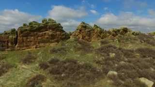 Drone View of Devils Backbone: Loveland, Colorado