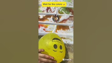 Will a big balloon explode if it rolls down from height #asmr #balloon #shorts #colors