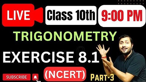 Introduction to Trigonometry - NCERT Exercise 8.1 Solutions | Class 10 Maths Chapter 8 (2023-24)