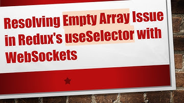 Resolving Empty Array Issue in Redux