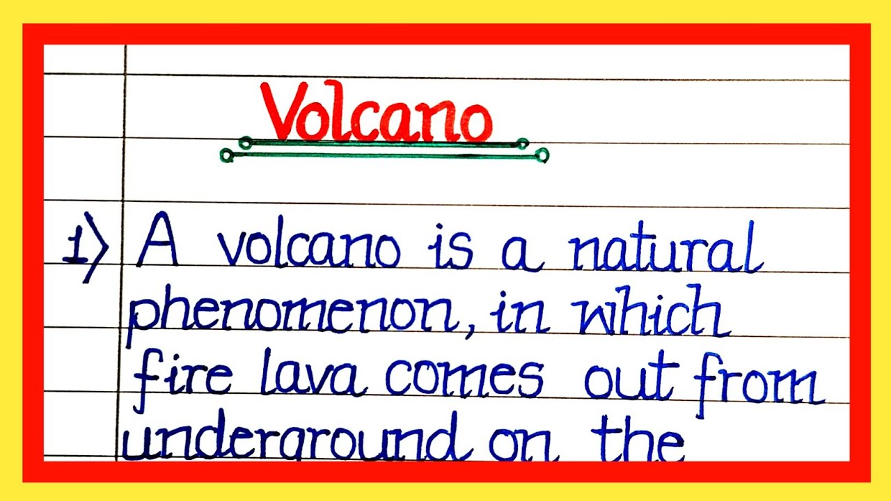 how to end a volcano essay