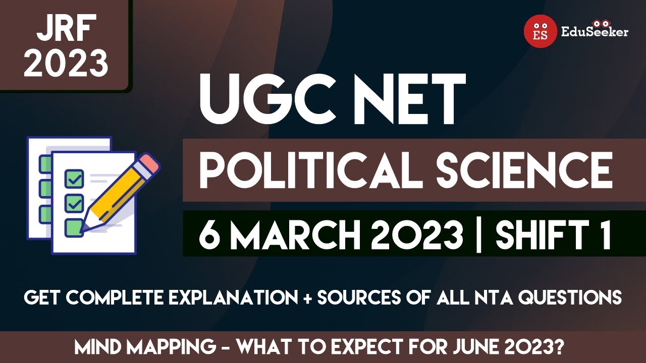 How to Prepare for JRF JUNE 2023? UGC-NET POL SCIENCE 6 MARCH 2023 ...