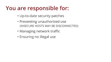 Intro to SCS Computing: Networking - Running Services and Bandwidth Restrictions