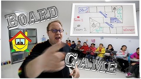 "Board Game" - ESL Teaching tips for your class or home!