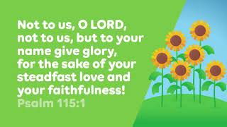 November Memory Verse - 2024 - Little Village - Preschool