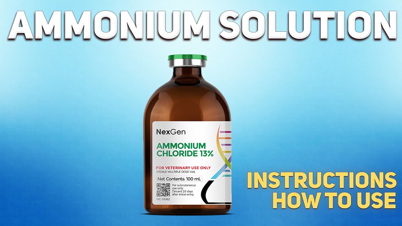 Ammonium solution how to use: Uses, Dosage, Side Effects ...