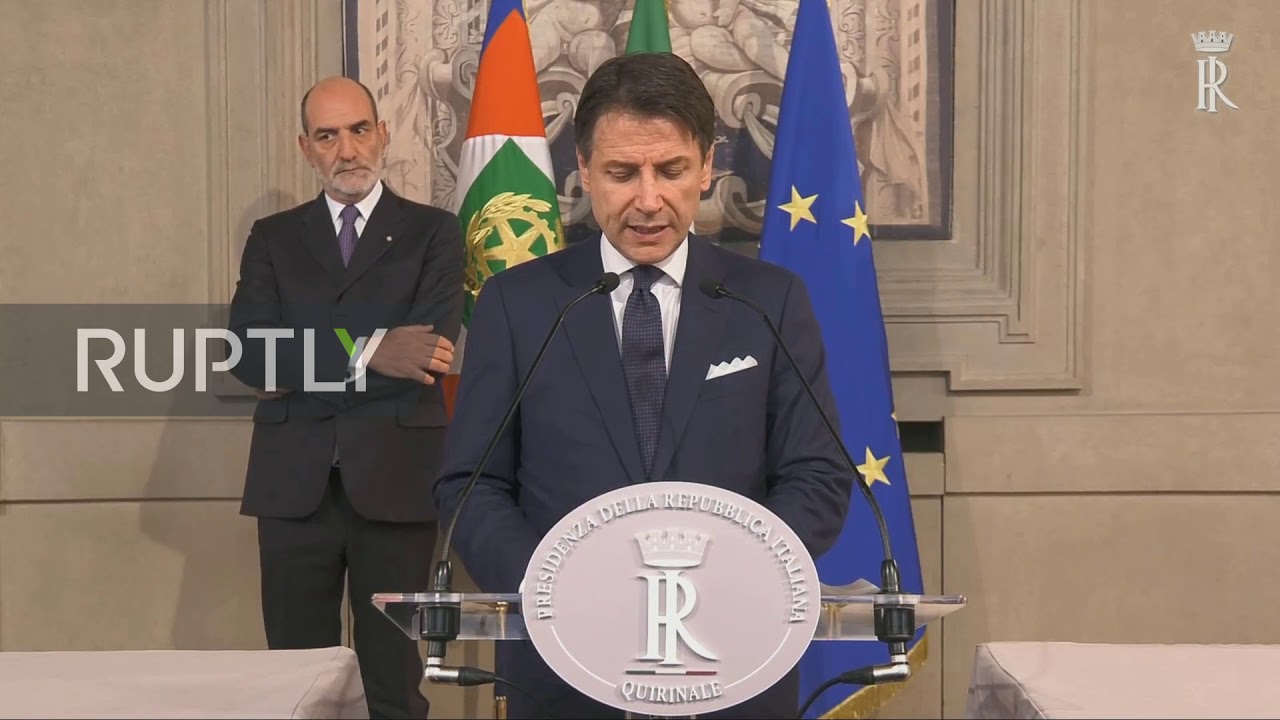 Italy Conte Names Ministers Of New Coalition Government Youtube