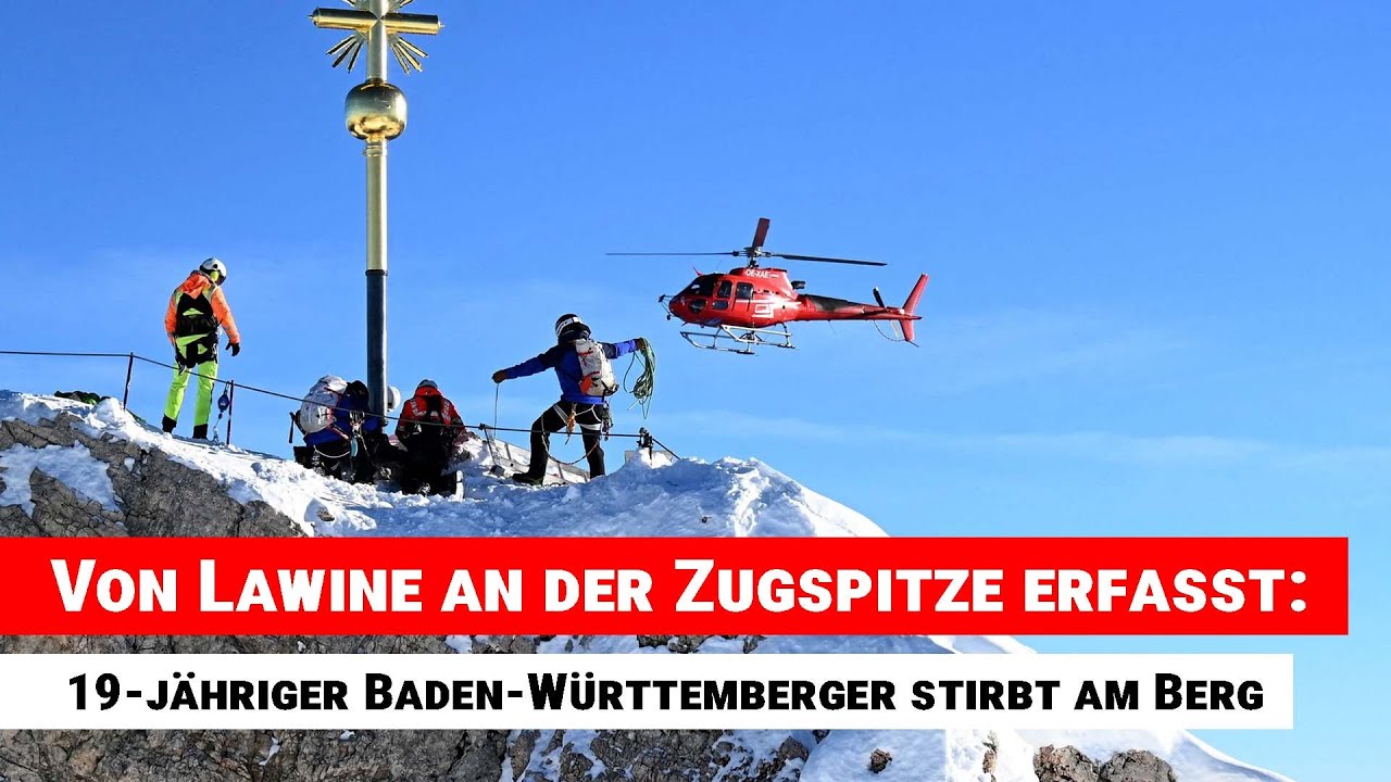 Von Lawine an der Zugspitze erfasst: 19-jähriger Baden-Württemberger stirbt am Berg