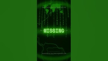 MISSING   Retro CRT green screen glitch text animation