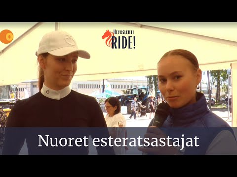 Esteratsastajat Silja Schouwvlieger ja Roosa Kuivalainen - RIDE x Hevoset Bastionissa 2022