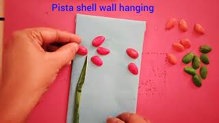 pista shell wall hanging diy #diy craft#wall hanging#easy#craft  @SAFASISTERSARTANDCRAFT-22222