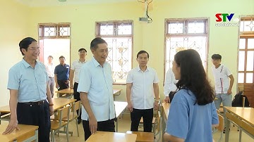 Đồng chí Bí thư Tỉnh ủy kiểm tra công tác chuẩn bị Kỳ thi tốt nghiệp THPT năm 2022 tại huyện Vân Hồ