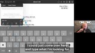 How To Import Songs In The OnSong App screenshot 4