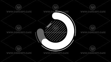 Infographic Element - Circle Chart on alpha channel