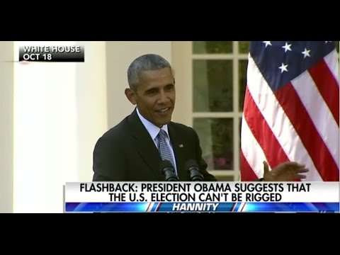 Obama Flip Flops That Elections Can't Be Rigged After Hillary Lost The Election