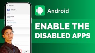 How To Enable Disabled Apps !