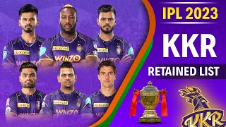 IPL 2023 KKR Retained Players List | KKR Retained Players 2023 | KKR Squad 2023 Shreyas Iyer ?