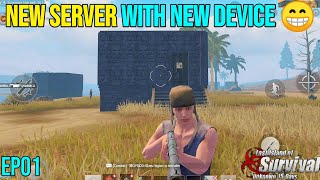 [DAY01] NEW SERVER START WITH NEW DEVICE || EP01 || LAST DAY  RULES  SURVIVAL HINDI GAMEPLAY