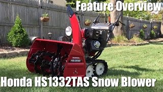 Honda HS1332TAS Track Snow Blower Feature Overview by Erik Asquith 1,780 views 7 years ago 2 minutes, 58 seconds