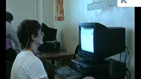 1996 Older Woman on Computer, Learning how to use the Internet