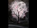 Mystical Moon Step by Step Acrylic Painting on Canvas for Beginners