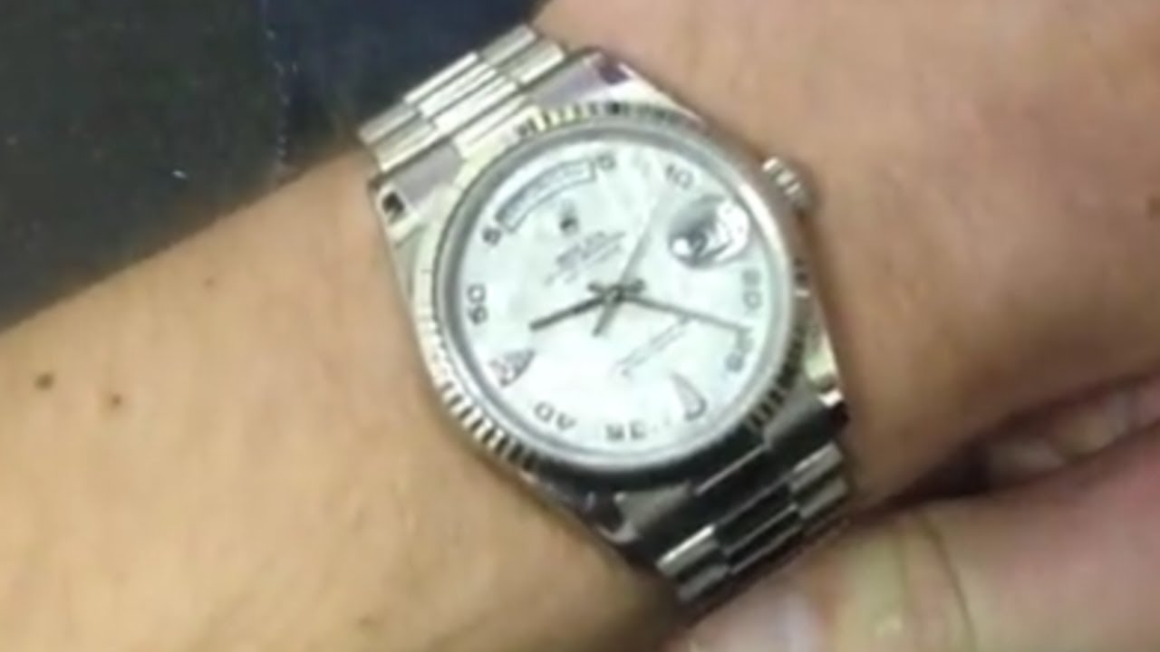 white gold day date 36