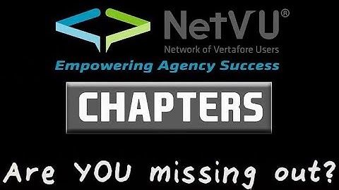 NetVU Chapter Video 2014