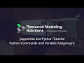 04 Python Commands and Variable Assignment