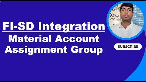 FI-SD Integration in SAP: Material Account Assignment Group Explained