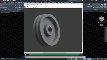 How to make V belt pulley on AutoCAD | How to design  V belt pulley on AutoCAD