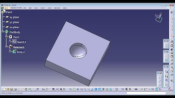 CATIA V5- Spherical Blind Hole | Boolean Operation | Basic Part design tutorial 3