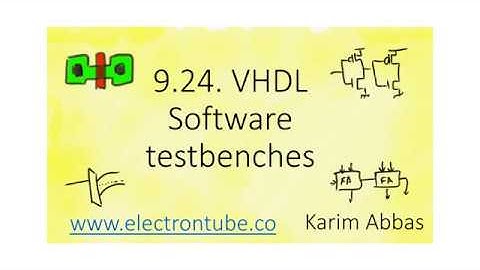 9.24. VHDL software testbenches