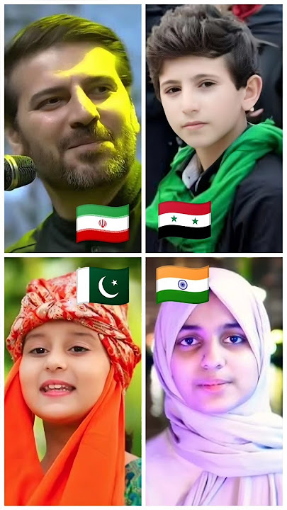 Top 4 famous Islamic naats in every County 🥰💖 | hadi faour,rajiya risha,huda sisters,ayisha| #shorts