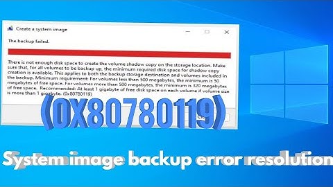 How to fix the issue there is not enough space to create shadow copy  در زبان دری