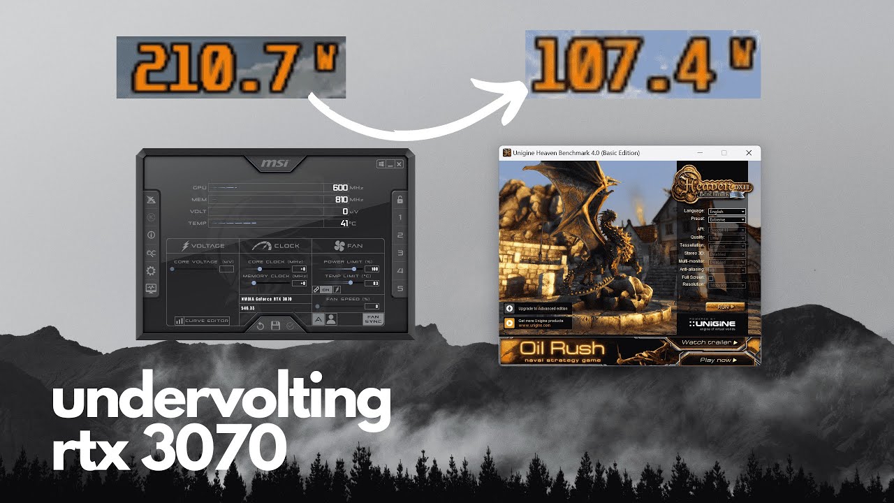 Undervolting Extreme RTX 3070 agar Hemat Daya - Tutorial - YouTube