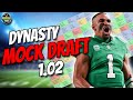 Dynasty Fantasy Football Startup Mock Draft 1.02 2024