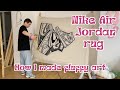Nike Air Jordan tufted rug | How I made my fluffy art